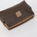 CELINE Macadam Canvas Clutch Bag PVC Leather 3 Set Brown Auth 152038-11