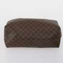 CELINE Macadam Canvas Clutch Bag PVC Leather 3 Set Brown Auth 152038-12