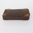 CELINE Macadam Canvas Clutch Bag PVC Leather 3 Set Brown Auth 152038-6