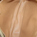 CELINE Macadam Canvas Clutch Bag PVC Leather 3 Set Brown Auth 152038-7