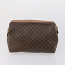 CELINE Macadam Canvas Clutch Bag PVC Leather 3 Set Brown Auth 152038-9