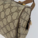 GUCCI GG Supreme Hand Bag PVC Beige Gold 89 02 062 Auth 152040-15