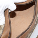 GUCCI GG Supreme Hand Bag PVC Beige Gold 89 02 062 Auth 152040-10