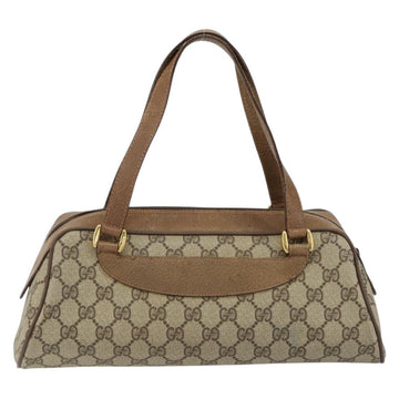 GUCCI GG Supreme Hand Bag PVC Beige Gold 89 02 062 Auth 152040 - 0