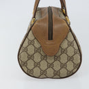 GUCCI GG Supreme Hand Bag PVC Beige Gold 89 02 062 Auth 152040-3