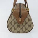 GUCCI GG Supreme Hand Bag PVC Beige Gold 89 02 062 Auth 152040-4