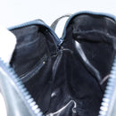 CELINE Macadam Canvas Shoulder Bag Black Gold Auth 152042-18