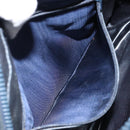 CELINE Macadam Canvas Shoulder Bag Black Gold Auth 152042-21