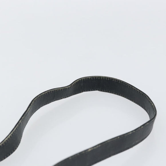 CELINE Macadam Canvas Shoulder Bag Black Gold Auth 152042