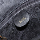GUCCI Bamboo Hand Bag Leather Black Gold 000 1274 0290 Auth 152044-18