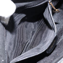 GUCCI Bamboo Hand Bag Leather Black Gold 000 1274 0290 Auth 152044-11