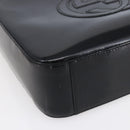 GUCCI Shoulder Bag Enamel Black 000 1013 0506 Auth 152045-15