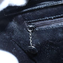 GUCCI Shoulder Bag Enamel Black 000 1013 0506 Auth 152045-19