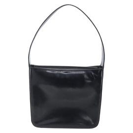 GUCCI Shoulder Bag Enamel Black 000 1013 0506 Auth 152045 - 0