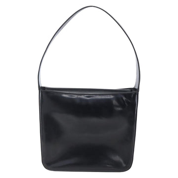 GUCCI Shoulder Bag Enamel Black 000 1013 0506 Auth 152045 - 0