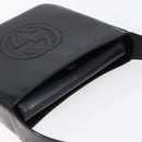 GUCCI Shoulder Bag Enamel Black 000 1013 0506 Auth 152045-6