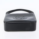 GUCCI Shoulder Bag Enamel Black 000 1013 0506 Auth 152045-5