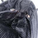 PRADA Tote Bag Nylon Black Gold Auth 152046-18