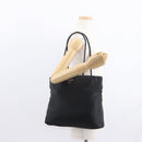 PRADA Tote Bag Nylon Black Gold Auth 152046-27