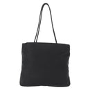 PRADA Tote Bag Nylon Black Gold Auth 152046-3