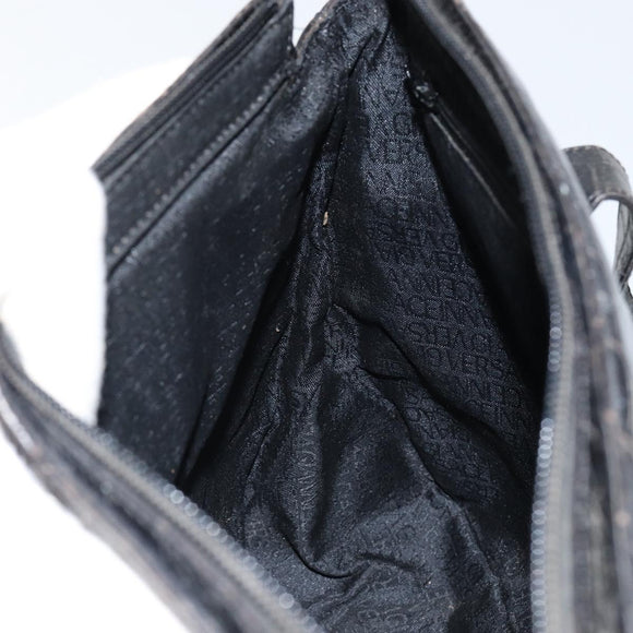 Gianni Versace Tote Bag Leather Black Gold Auth 152047