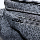 Gianni Versace Tote Bag Leather Black Gold Auth 152047-20