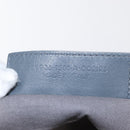 BALENCIAGA Navy Cabas M Hand Bag Canvas Leather White Silver 339936 Auth 152050-12