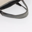 BALENCIAGA Navy Cabas M Hand Bag Canvas Leather White Silver 339936 Auth 152050-8