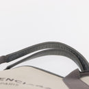 BALENCIAGA Navy Cabas M Hand Bag Canvas Leather White Silver 339936 Auth 152050-9