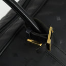 MCM Logogram Vicetos Boston Bag PVC 2way Black Gold Auth 152052-19