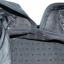 MCM Logogram Vicetos Boston Bag PVC 2way Black Gold Auth 152052-22