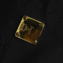 MCM Logogram Vicetos Boston Bag PVC 2way Black Gold Auth 152052-12