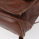 GUCCI Bamboo Backpack Leather Brown Gold 003 2058 0016 Auth 152053-13