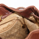 GUCCI Bamboo Backpack Leather Brown Gold 003 2058 0016 Auth 152053-22