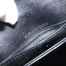 GUCCI Shoulder Bag Leather Black Gold Auth 152055-12