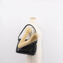 GUCCI Shoulder Bag Leather Black Gold Auth 152055-22