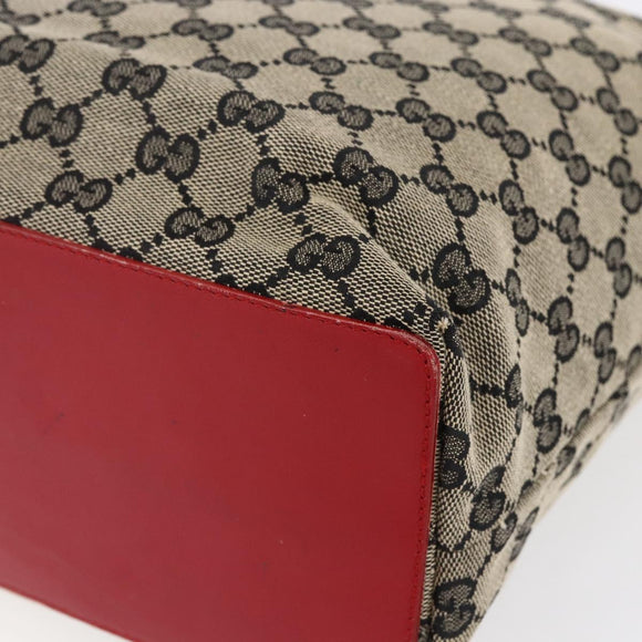 GUCCI GG Canvas Tote Bag Beige Gold 002 1098 4025 Auth 152056