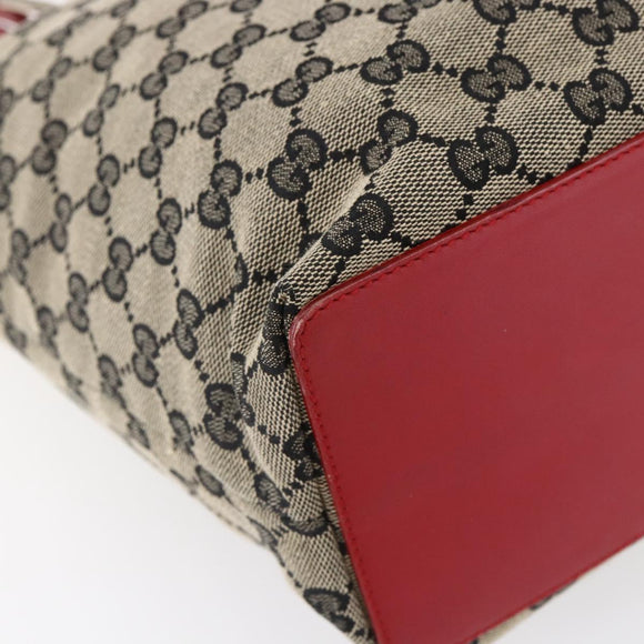 GUCCI GG Canvas Tote Bag Beige Gold 002 1098 4025 Auth 152056
