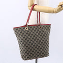GUCCI GG Canvas Tote Bag Beige Gold 002 1098 4025 Auth 152056-21