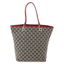 GUCCI GG Canvas Tote Bag Beige Gold 002 1098 4025 Auth 152056-2