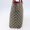 GUCCI GG Canvas Tote Bag Beige Gold 002 1098 4025 Auth 152056-4