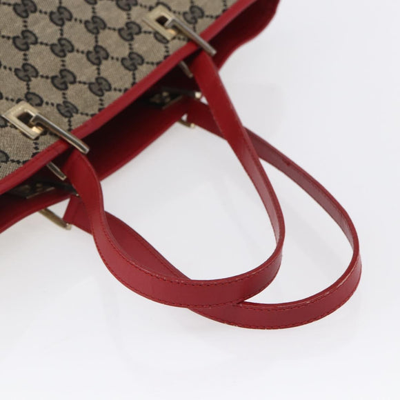 GUCCI GG Canvas Tote Bag Beige Gold 002 1098 4025 Auth 152056