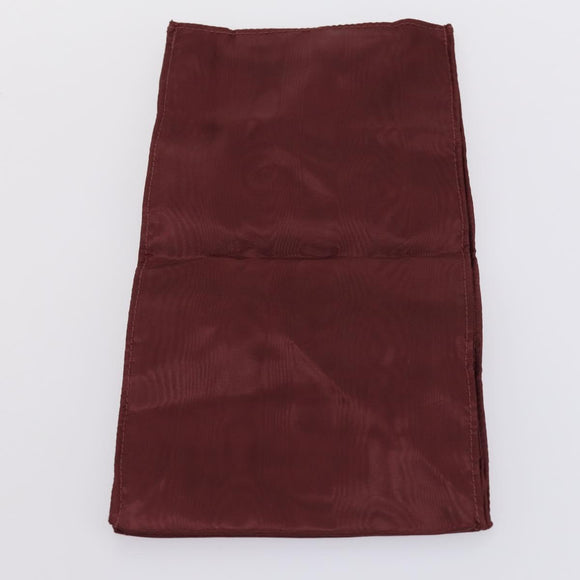 CARTIER Must Line Tennis Bag Leather Bordeaux Gold Auth 152057