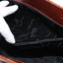 Salvatore Ferragamo Tote Bag Leather Embossed Brown Gold Auth 152061-20