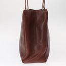 Salvatore Ferragamo Tote Bag Leather Embossed Brown Gold Auth 152061-4