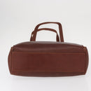 Salvatore Ferragamo Tote Bag Leather Embossed Brown Gold Auth 152061-5