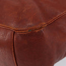 SAINT LAURENT Hand Bag Leather Gold Red Auth 152066-10