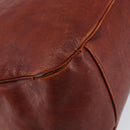 SAINT LAURENT Hand Bag Leather Gold Red Auth 152066-16