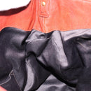 SAINT LAURENT Hand Bag Leather Gold Red Auth 152066-19