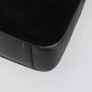 GUCCI Bamboo Shoulder Bag Suede 2way Black Gold 001 2058 1638 0 Auth 152069-17